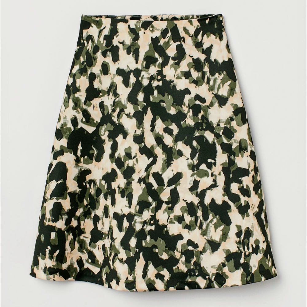 Patterned A-line skirt